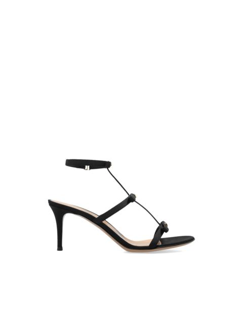 Gianvito Rossi Malou grossgrain buckle sandals