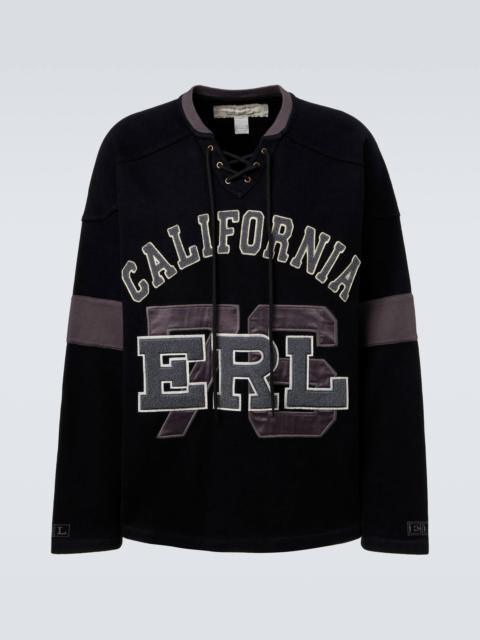 ERL Embroidered cotton jersey T-shirt