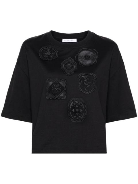 VIKTOR & ROLF patch-embroidered cotton T-shirt
