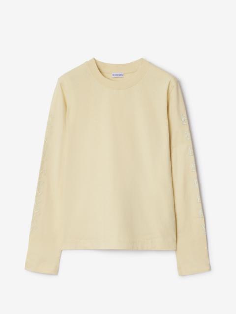 Burberry Paisley Logo Cotton Top