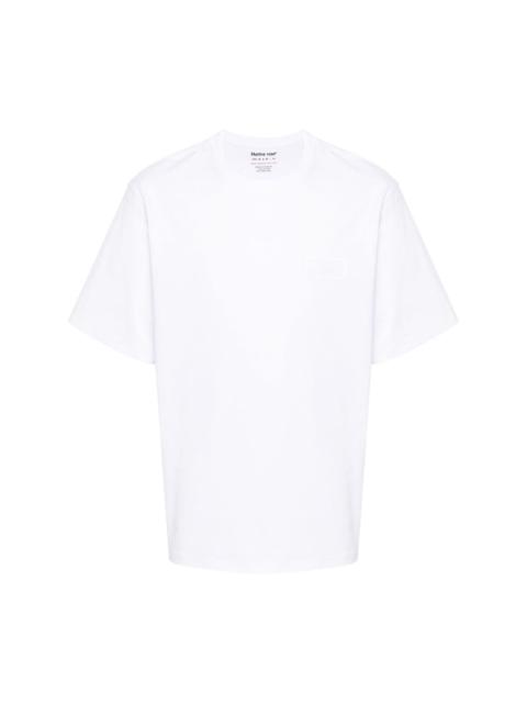 reflective-logo cotton T-shirt
