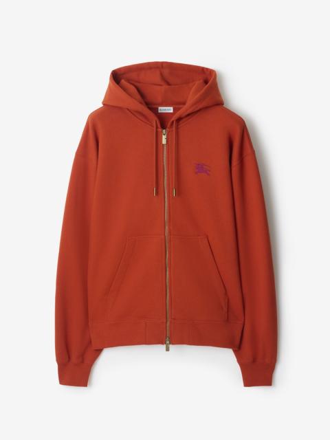 Burberry Gothic Logo Cotton Zip Hoodie