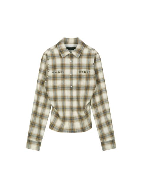 Andersson Bell Check Studded Contour Shirt