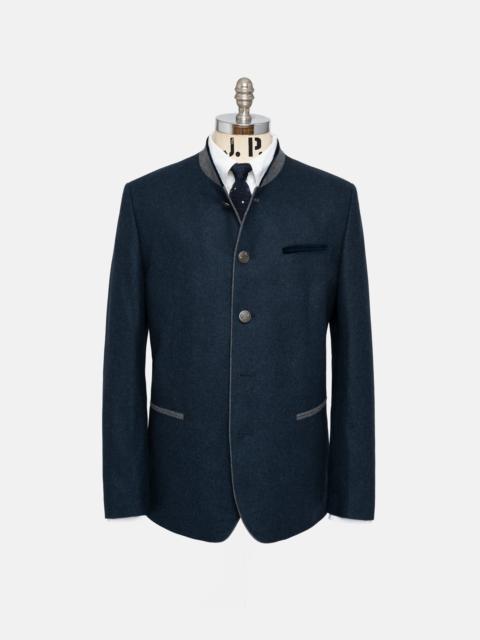 J. PRESS MADE-IN-AUSTRIA DARK BLUE WOOL/CASHMERE TYROLEAN JACKET