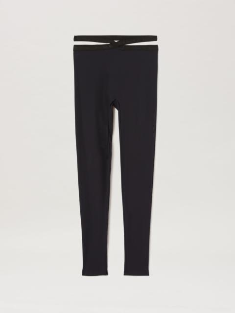 Palm Angels Crossed Waist Rib Leggings