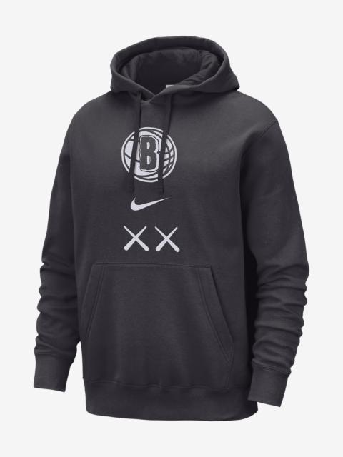 Nike Brooklyn Nets Club Fleece City Edition Nike Men's NBA Pullover Hoodie