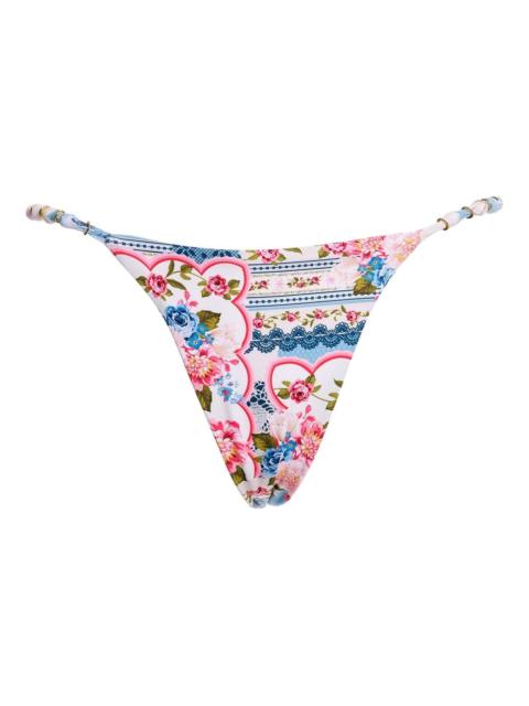 Agua by Agua Bendita Dakota floral-print bikini bottom