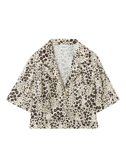 Claudie Pierlot buttoned printed shirt