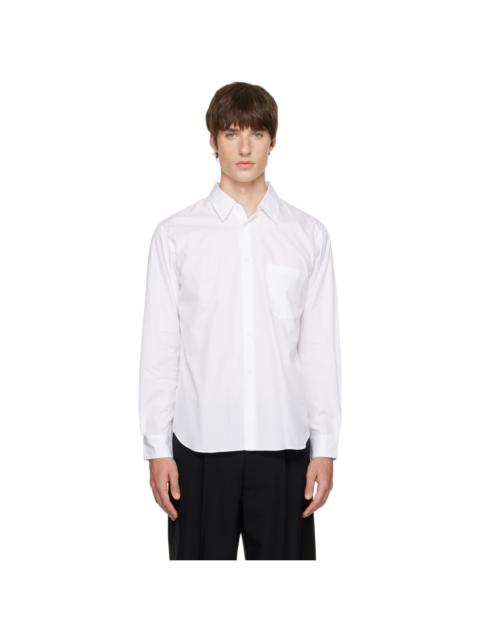Comme des Garçons Homme Plus White Cotton Poplin Shirt