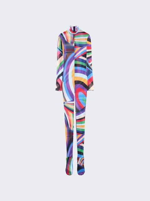 PUCCI 세미 sheer tulle jumpsuit