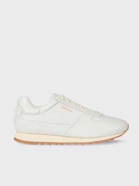 Paul Smith Ecru Leather 'Velo' Trainers