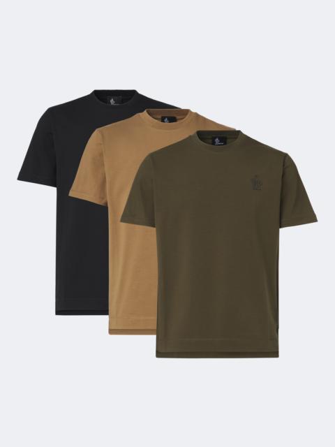 Moncler Grenoble Set of 3 cotton-blend T-shirts