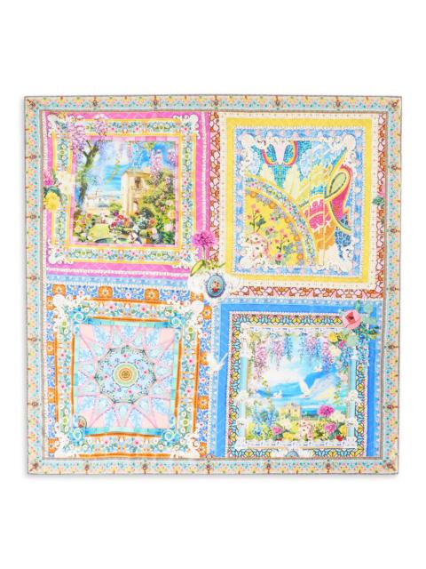 CAMILLA Women's Large Embellished Silk Square Scarf - Navas Nouveau