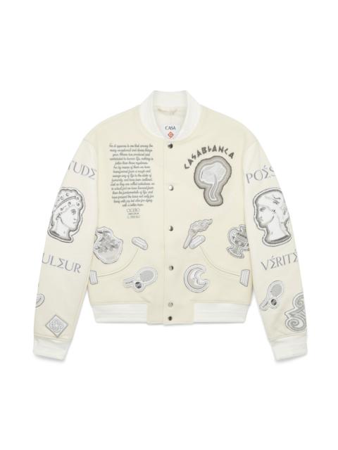 CASABLANCA Chenille Patchwork Bomber Jacket | Casablanca Paris