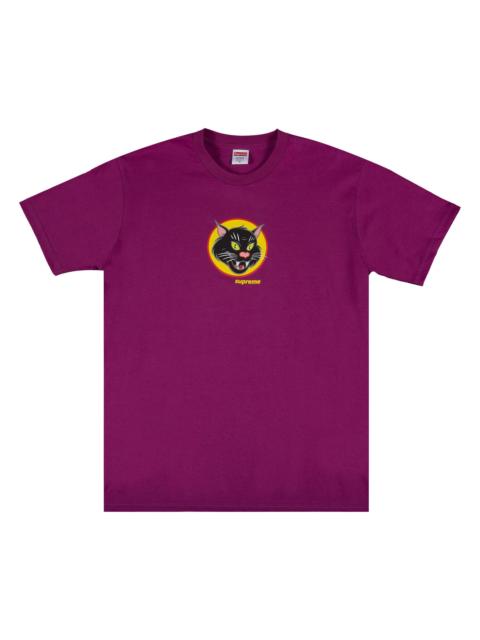 Supreme Black Cat Tee 'Magenta'