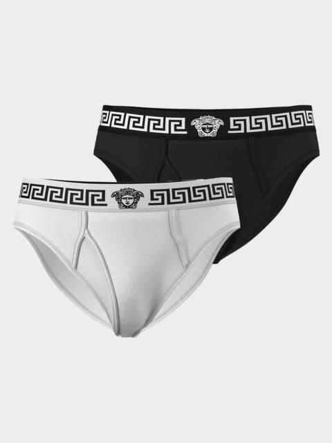 VERSACE Men & apos;s Medusa La Greca 2-Pack Briefs
