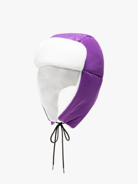 Mackintosh FROZEN PURPLE NYLON TRAPPER HAT | ACC-HA07