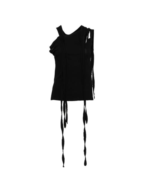 Yohji Yamamoto cut-out cotton top