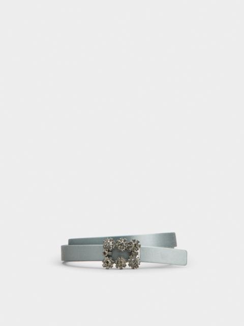 Roger Vivier Efflorescence Belt in satin