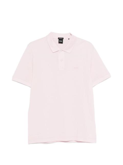 BOSS logo-embroidered polo shirt