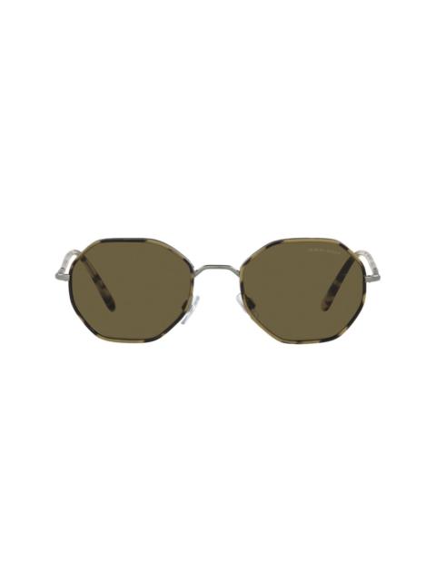 GIORGIO ARMANI hexagon-shaped sunglasses