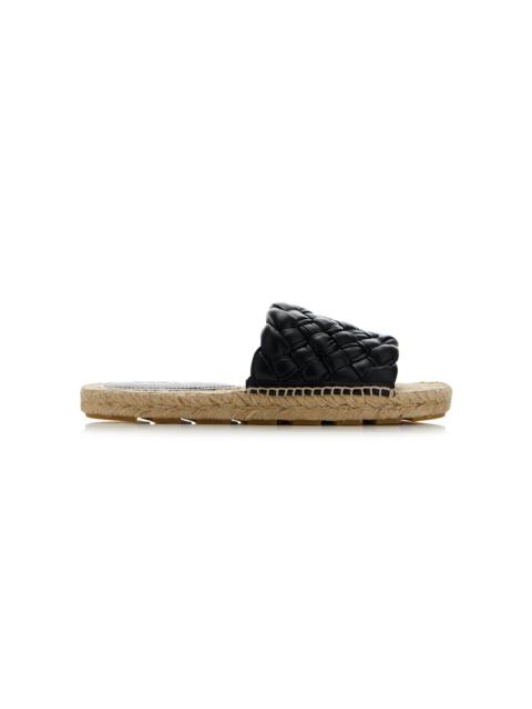 Bottega Veneta Jack Leather Espadrille Sandals black