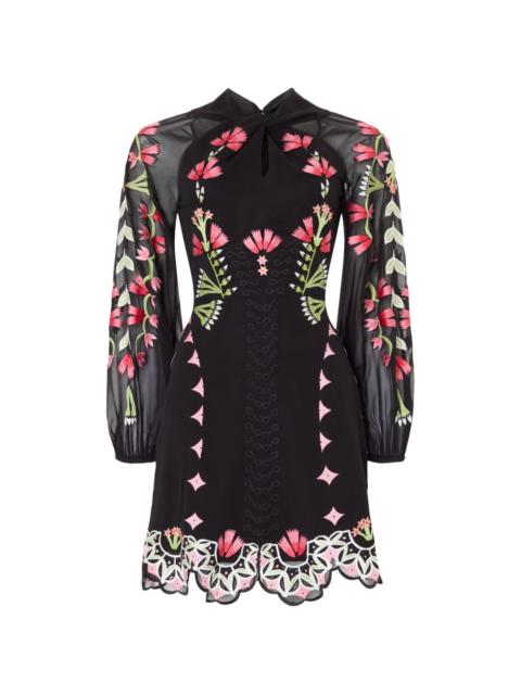 Temperley London Rosalba floral-embroidered mini dress