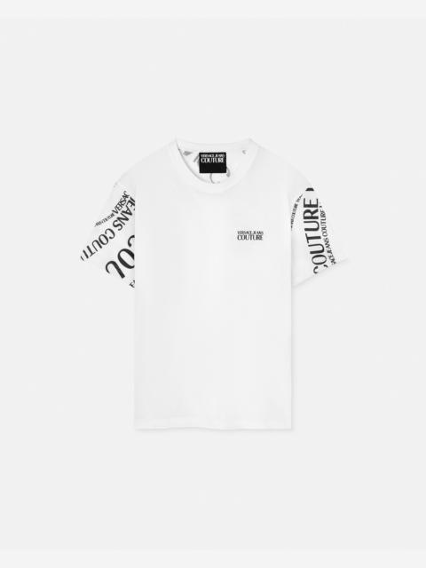 VERSACE JEANS COUTURE Printed Cotton-Jersey T-Shirt