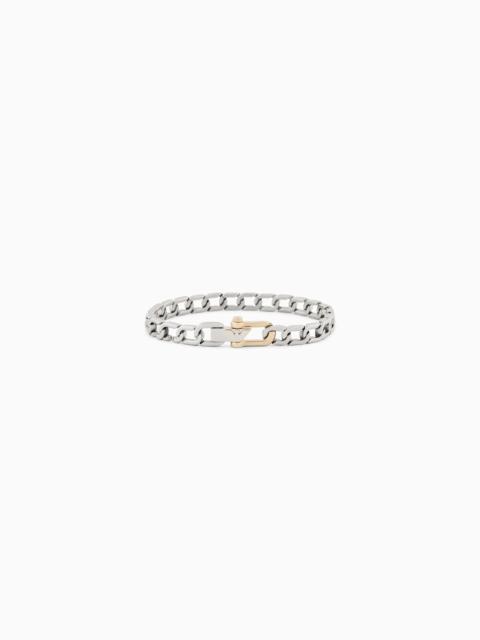 EMPORIO ARMANI TWO-TONE STAINLESS STEEL CHAIN BRACELET