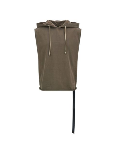 Rick Owens DRKSHDW hooded raw-cut vest