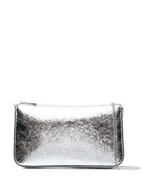 Christian Louboutin Silver Loubila Leather Mini Bag