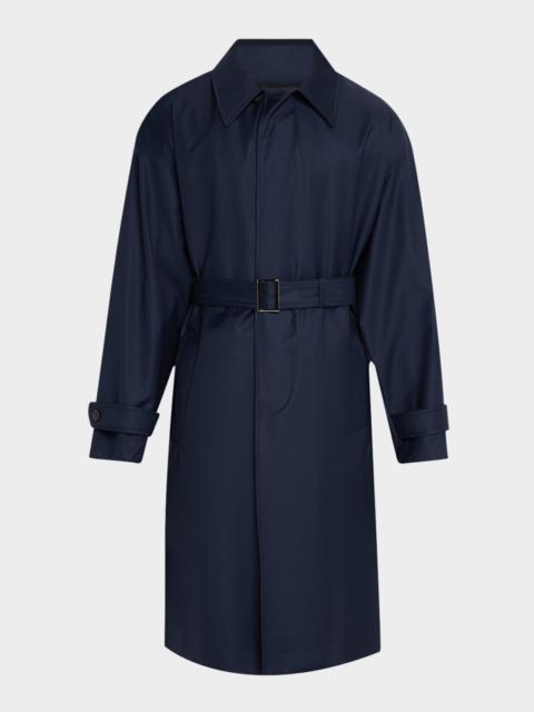 EMPORIO ARMANI Men's Belted Trench Coat