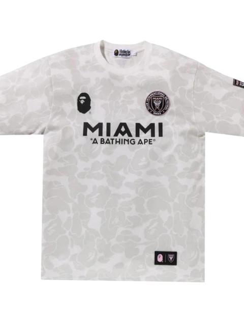 A BATHING APE® BAPE x Inter Miami CF Camo Tee "White" 1J73 109 901 WHITE