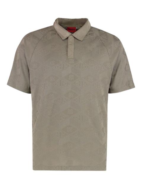 BOSS jacquard polo shirt