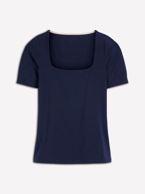 BODEN Brooke Double Layer T-shirt-Navy