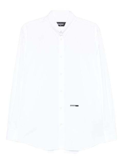 DSQUARED2 logo-detail cotton shirt