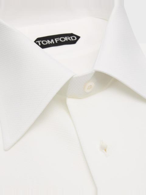 TOM FORD Men's Cocktail Voile Slim-Fit Cotton Dress Shirt