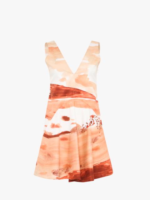 JW Anderson PRINTED V-NECK MINI DRESS