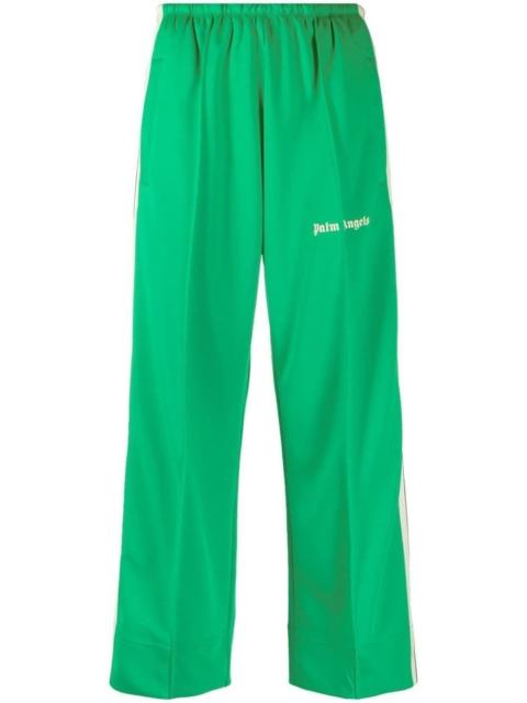 Palm Angels logo print cotton track pants
