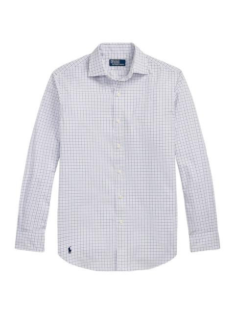 Polo Ralph Lauren Men's Classic Fit Poplin Button-Front Shirt - White Purple Multi