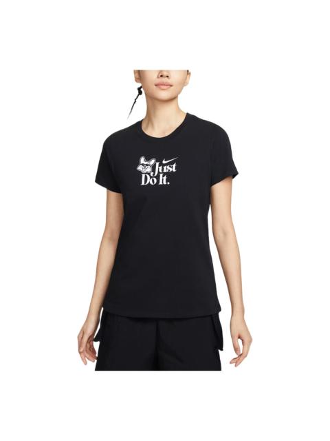 Nike (WMNS) Nike Sports Casual Short-Sleeve T-Shirt 'Black' IM5974-010