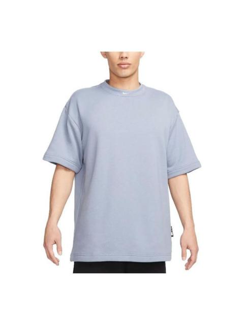 Nike Sportswear Circa French Terry Short Sleeve Top 'Blue' DX0188-493