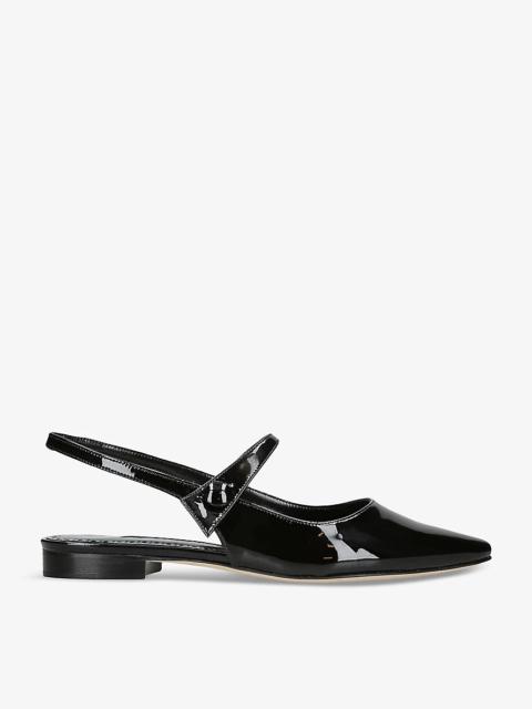 Didion patent-leather flats
