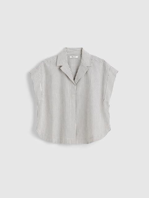 Madewell Notch-Collar Popover Shirt in Seersucker
