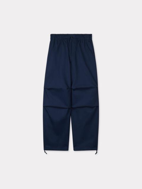 KENZO Elasticated pants in herringbone cotton
