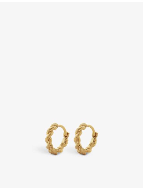MONICA VINADER Corda recycled 18ct yellow gold vermeil on sterling-silver huggie earrings