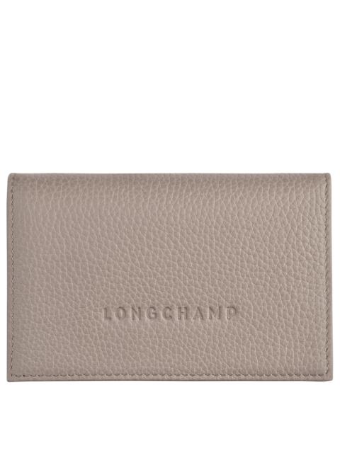 Longchamp Le Foulonné Card holder Turtledove - Leather