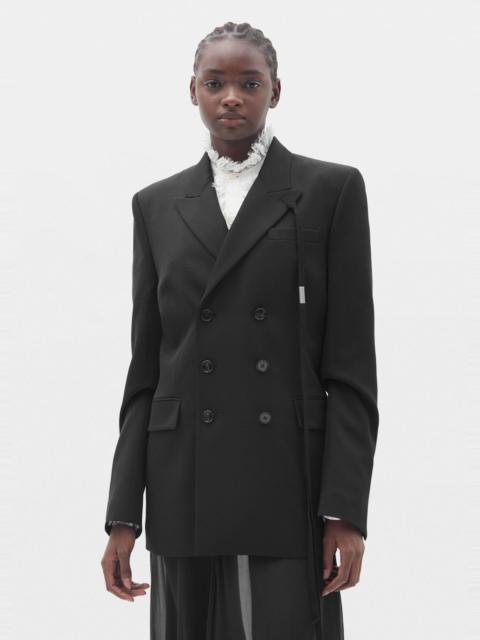 Ann Demeulemeester Adina Pick Lapel Double Breasted Tailored Jacket