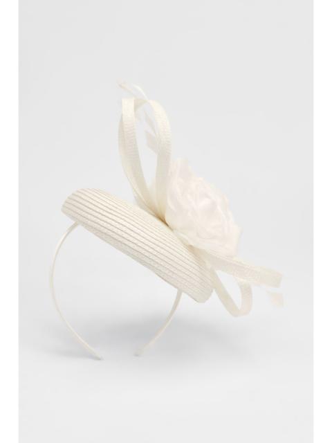 KAREN MILLEN Flower Trim Pillbox Fascinator