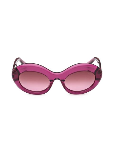 PUCCI Women's 52MM Oval Sunglasses - Pink